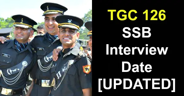 TGC 126 SSB Interview Date