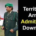Territorial Army Admit Card Download