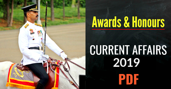 Awards-Honours-CURRENT-AFFAIRS-2019 - 2018