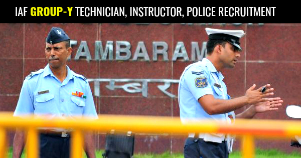 IAF GROUP-Y TECHNICIAN, INSTRUCTOR, POLICE RECRUITMENT