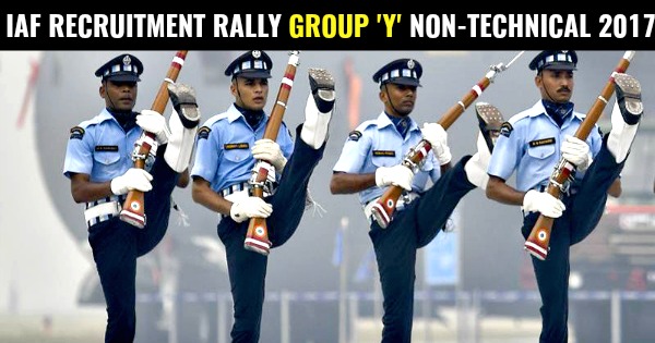 IAF RECRUITMENT RALLY GROUP 'Y' NON-TECHNICAL 2017