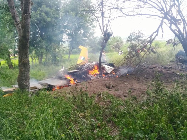 Indian Air Force training aircraft crashed in Hyderabad today 1
