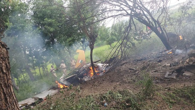 Indian Air Force training aircraft crashed in Hyderabad today 3