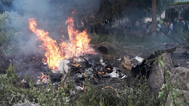Indian Air Force training aircraft crashed in Hyderabad today 4