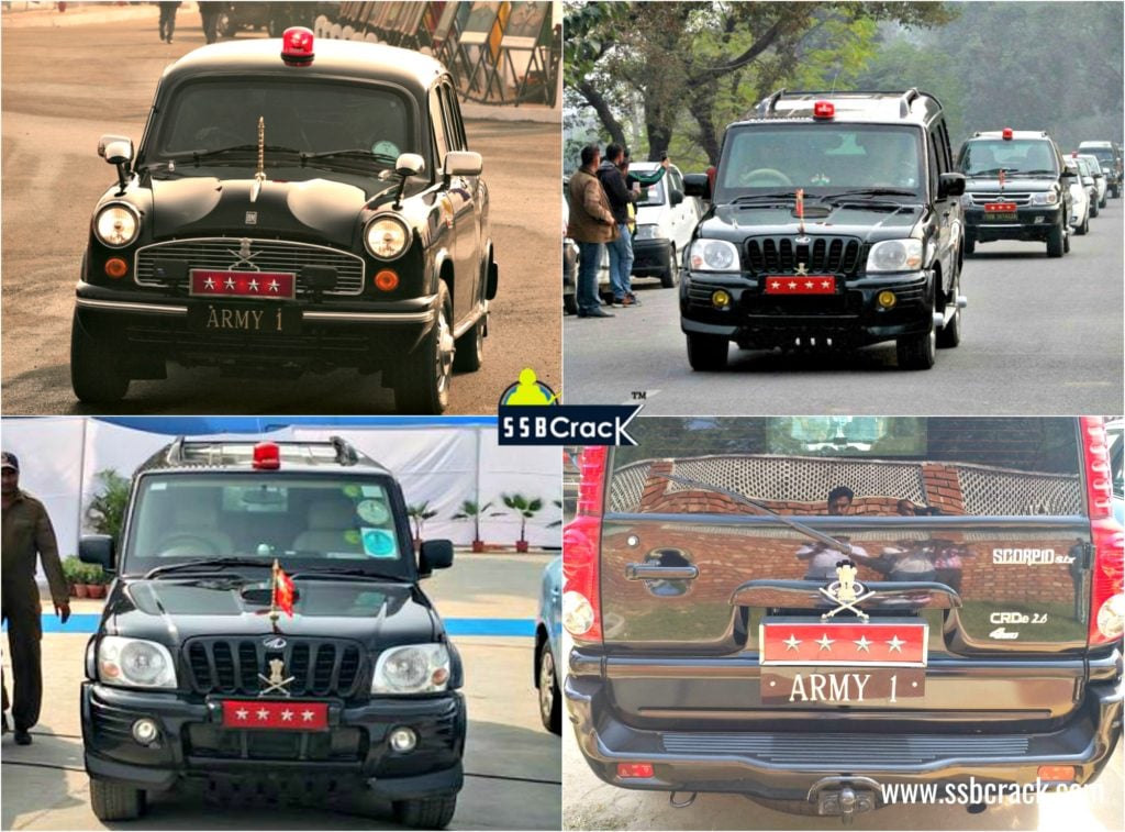 Indian army chief cars