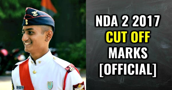 NDA 2 2017 CUT OFF MARKS [OFFICIAL]