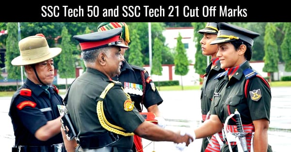 SSC TECH 50 AND SSC TECH 21 CUT OFF MARKS