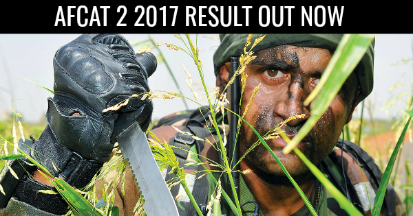 AFCAT 2 2017 RESULT OUT NOW