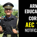 ARMY EDUCATION CORPS AEC 127 NOTIFICATION