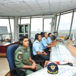 Air Traffic Controller and Fighter Controller in ATC Tower