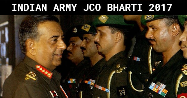 INDIAN ARMY JCO BHARTI 2017