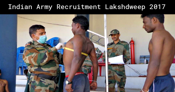Indian Army Recruitment Lakshdweep 2017