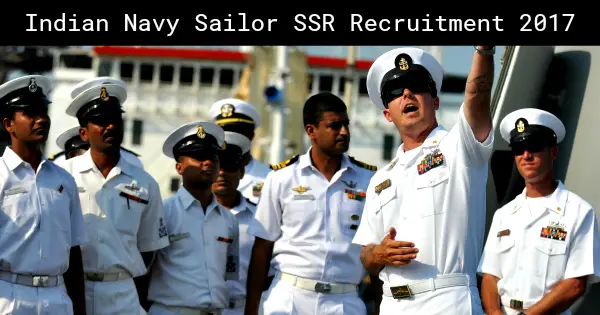 Indian Navy Sailor SSR Recruitment 2017