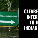 CLEARED SSB INTERVIEW TO JOIN INDIAN ARMY