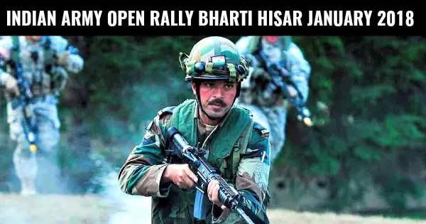 INDIAN ARMY OPEN RALLY BHARTI HISAR JANUARY 2018