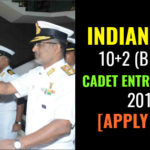 INDIAN NAVY 10+2 (B TECH) CADET ENTRY SCHEME 2018 [APPLY NOW]