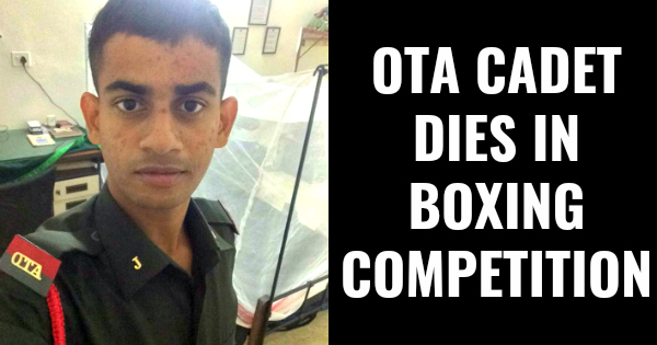 OTA CADET DIES IN BOXING COMPETITION