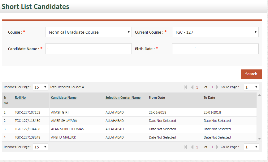 TGC 127 SSB Dates