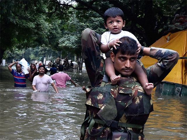 indian army flood