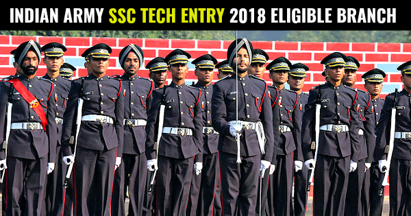 INDIAN ARMY SSC TECH ENTRY 2018 ELIGIBLE BRANCH