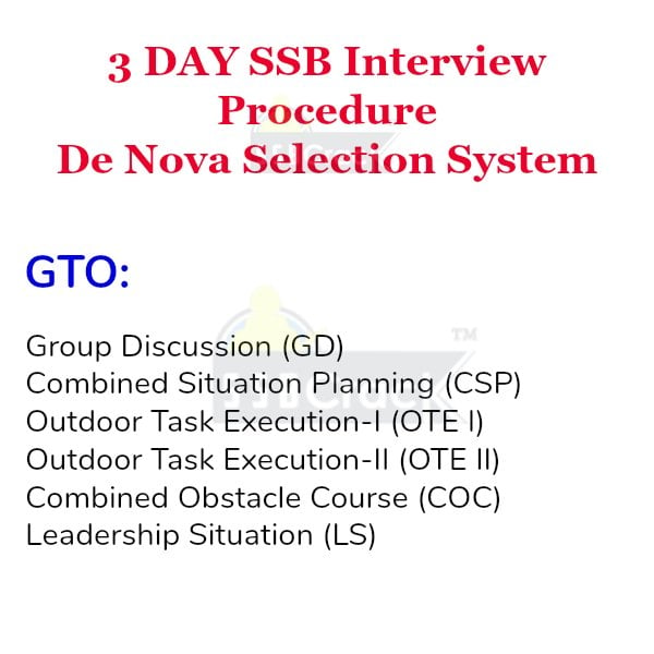 3 day ssb interview gto