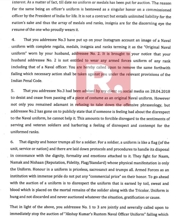 legal notice to akshay kumar 2
