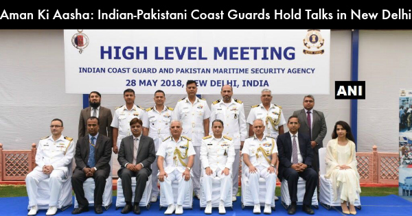 India and Pakistan Coast Guard Officials During the Meet Cover