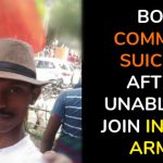 BOY COMMITS SUICIDE AFTER UNABLE TO JOIN INDIAN ARMY