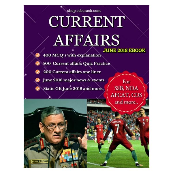 Current Affairs June 2018 eBook SSBCrack