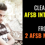 CLEARED AFSB INTERVIEW IN 1ST ATTEMPT FROM 2 AFSB MYSORE