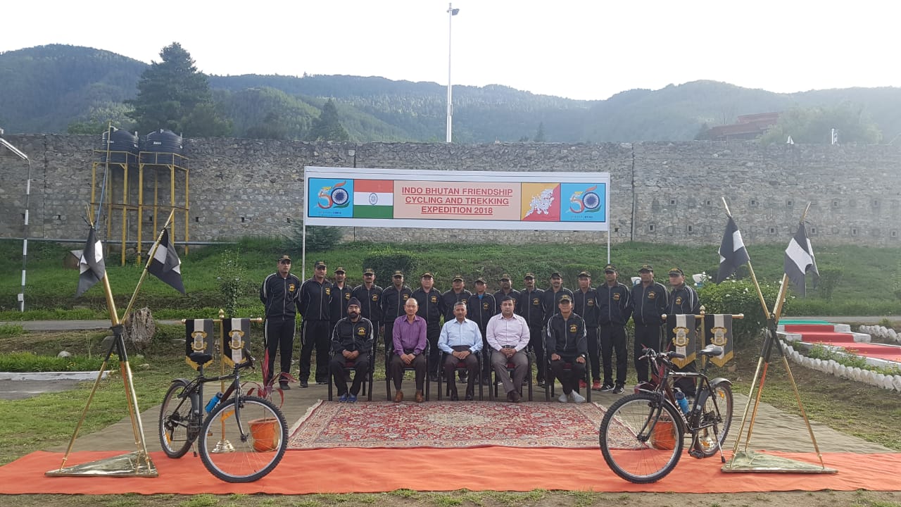 Joint cycling cum Trekking expedition by Indian Army & Royal Bhutan Army