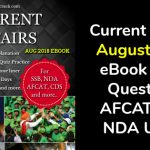 Current Affairs August 2018 eBook 1300 Questions AFCAT CDS NDA UPSC