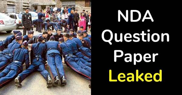 NDA Question Paper Leaked