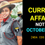 CURRENT AFFAIRS NOTES OCTOBER 2018