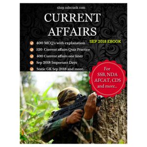 Current Affairs Sep 2018 SSBCrack