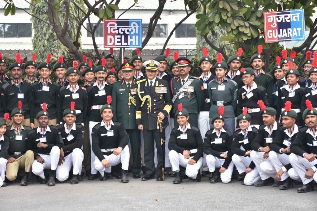  Naval Chief lauds NCC cadets at DGNCC Republic Day Camp 2019