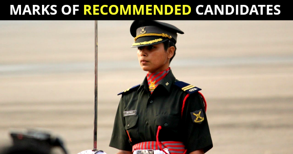 CDS AND SSB INTERVIEW MARKS OF RECOMMENDED CANDIDATES