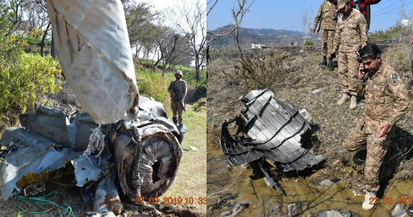 Pakistani f 16 shot down by IAF mig 21