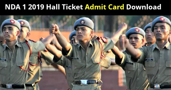NDA 1 2019 Hall Ticket Admit Card Download