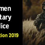 Women Military Police Notification 2019