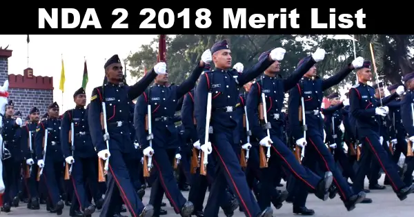 NDA 2 2018 Merit List