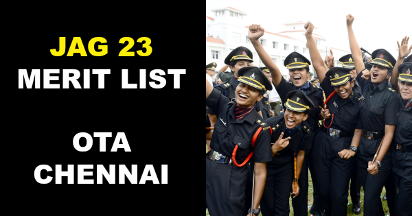 JAG 23 MERIT LIST OTA CHENNAI