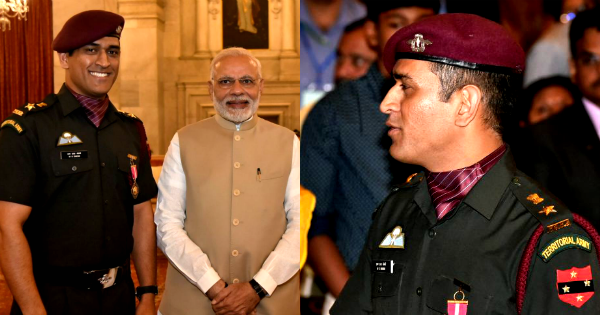 MS Dhoni Territorial Army