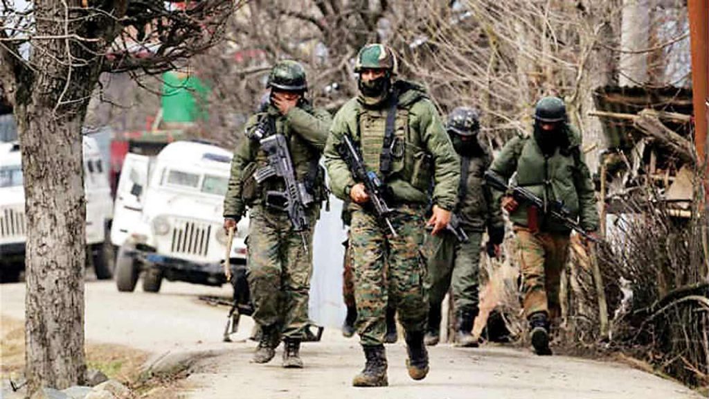 Rashtriya Rifles Soldiers Patrolling The Valley