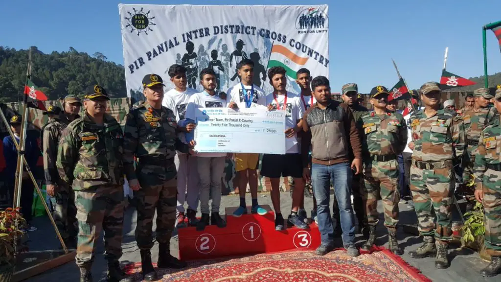 Army cross country organised in Jammu and Kashmir