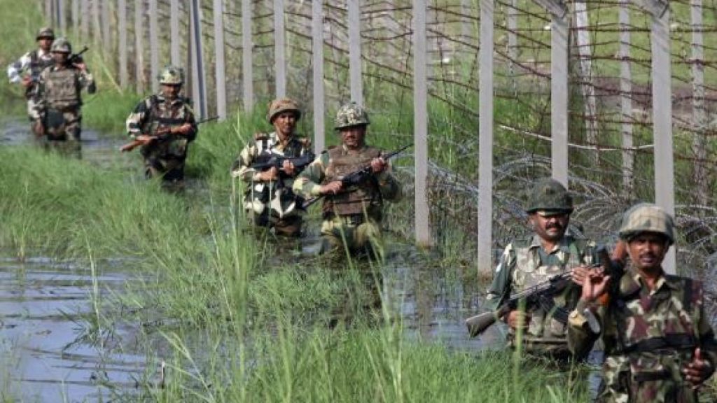 BSF patroling the Bangladesh border