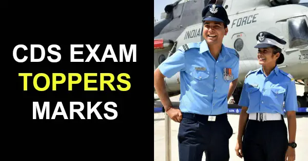 CDS EXAM TOPPERS MARKS