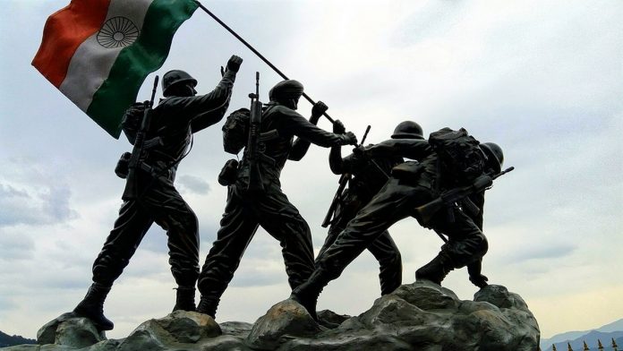 Kargil memorial signifying a devotion to duty