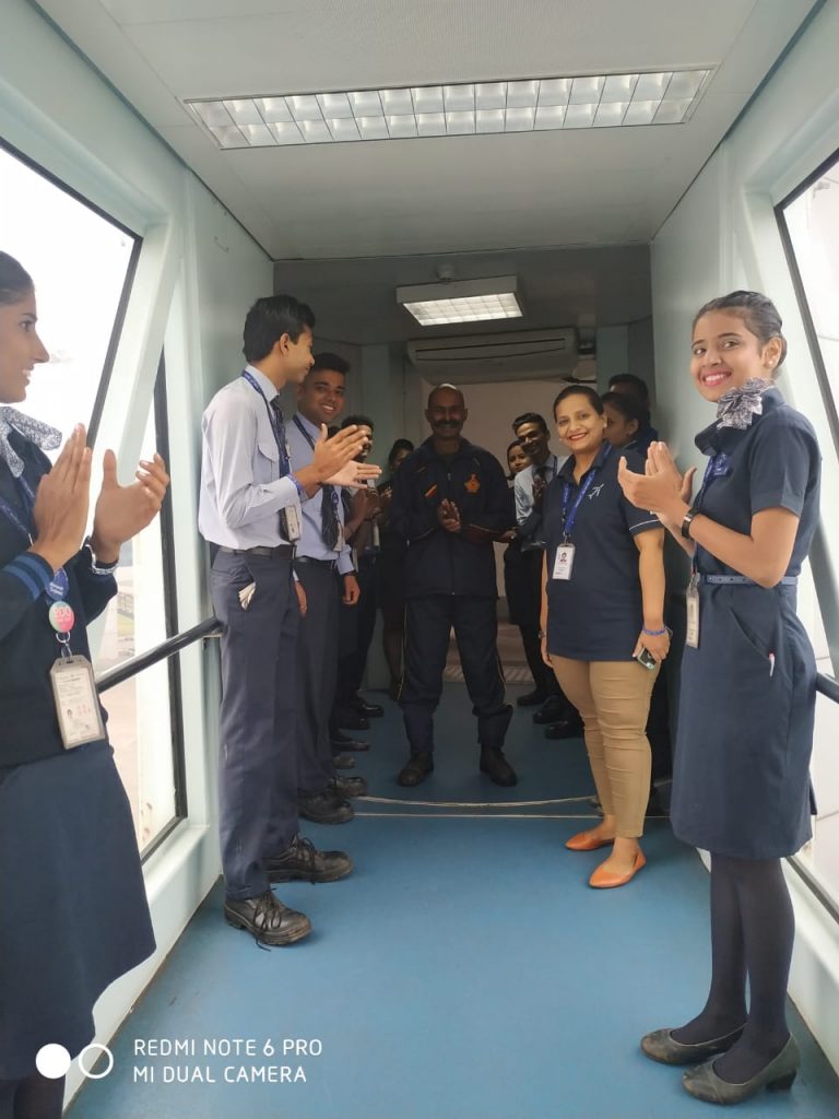 Jitendra Singh Greeted onboard
