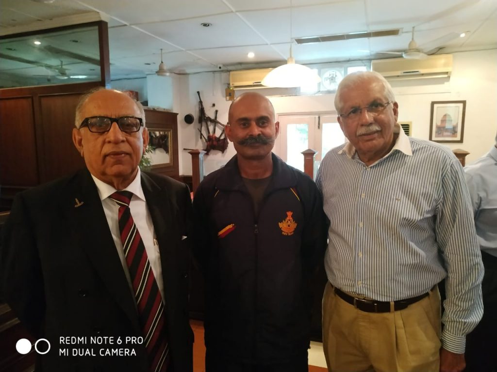 Jtendra Singh with Col Thapar